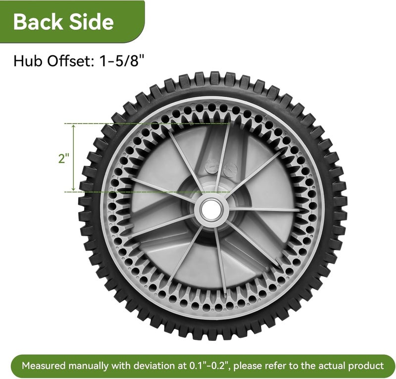 ranwin 532401274 Front Drive Wheels Fit for HU Mower - Front Drive Tires Wheels Fit for HU Self Propelled Lawn Mower Tractor, Wheel for HU700F, 2 Pack - Image 4